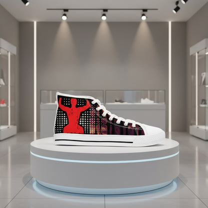 High Top Sneakers - Off To Gym Design Printify