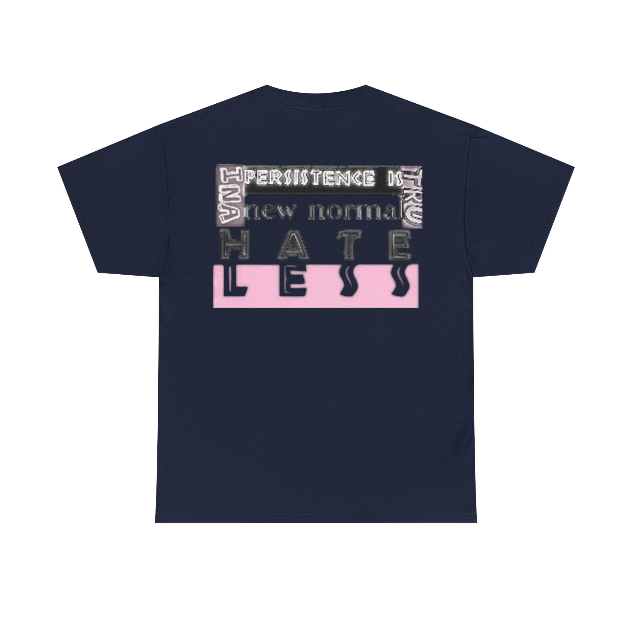 Unisex Heavy Cotton Tee - "HATE LESS" Graphic T-Shirt for Positive Change