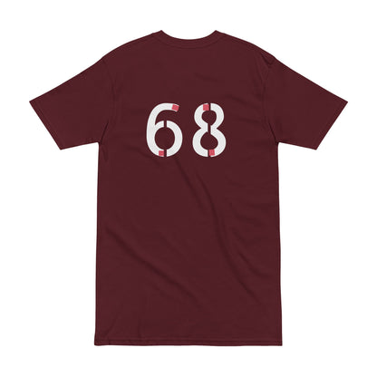 Tee - Trendy Men's Heavyweight Tee with Bold 68 Design