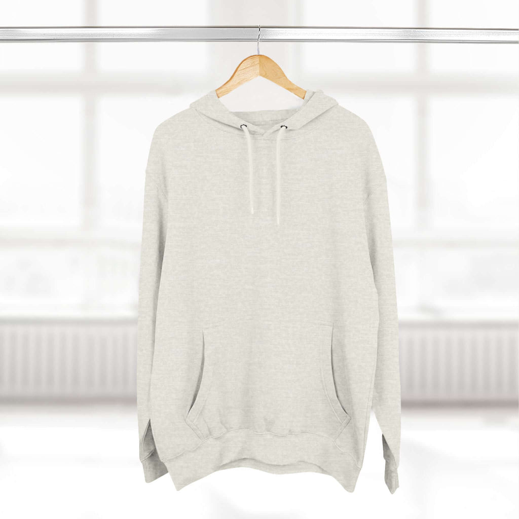 Fleece Hoodie with Quadrat Embroidery