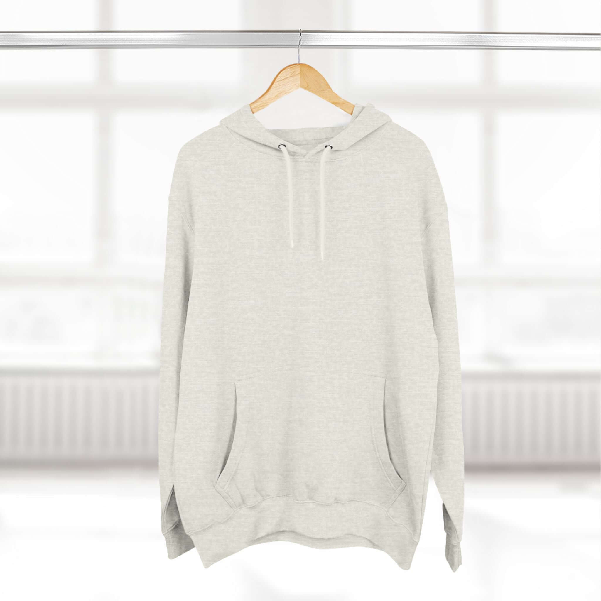 Fleece Hoodie with Quadrat Embroidery