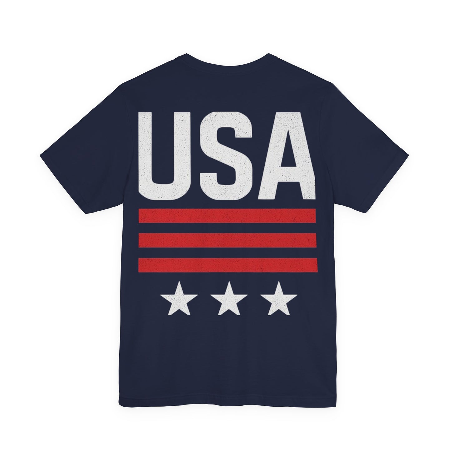 Patriotic USA Tee, Unisex Short Sleeve T-Shirt, July 4th Celebration Shirt, American Pride Apparel, Casual Summer Wear, Gift for Patriot