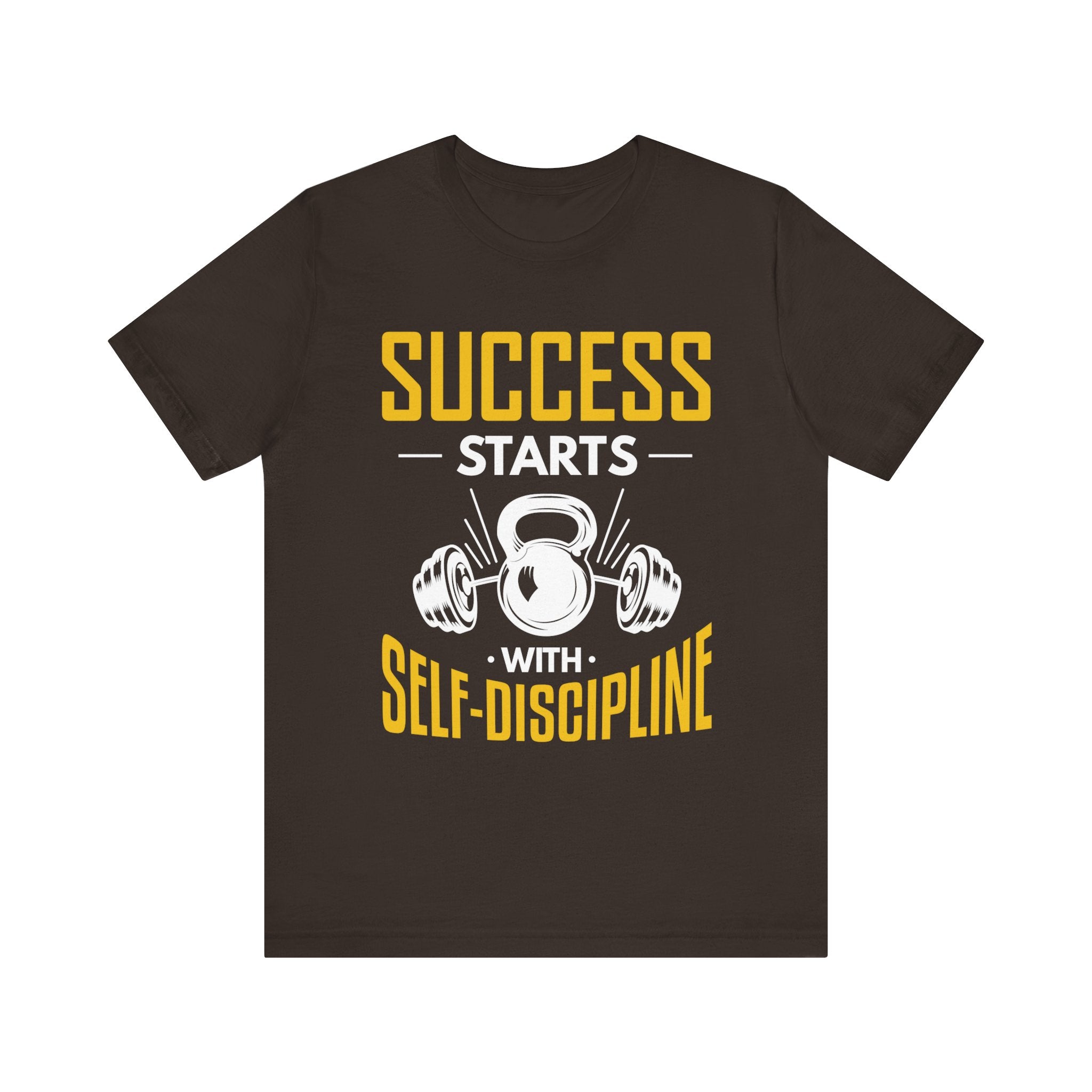 Le succès commence par le tee-shirt unisexe d’autodiscipline 