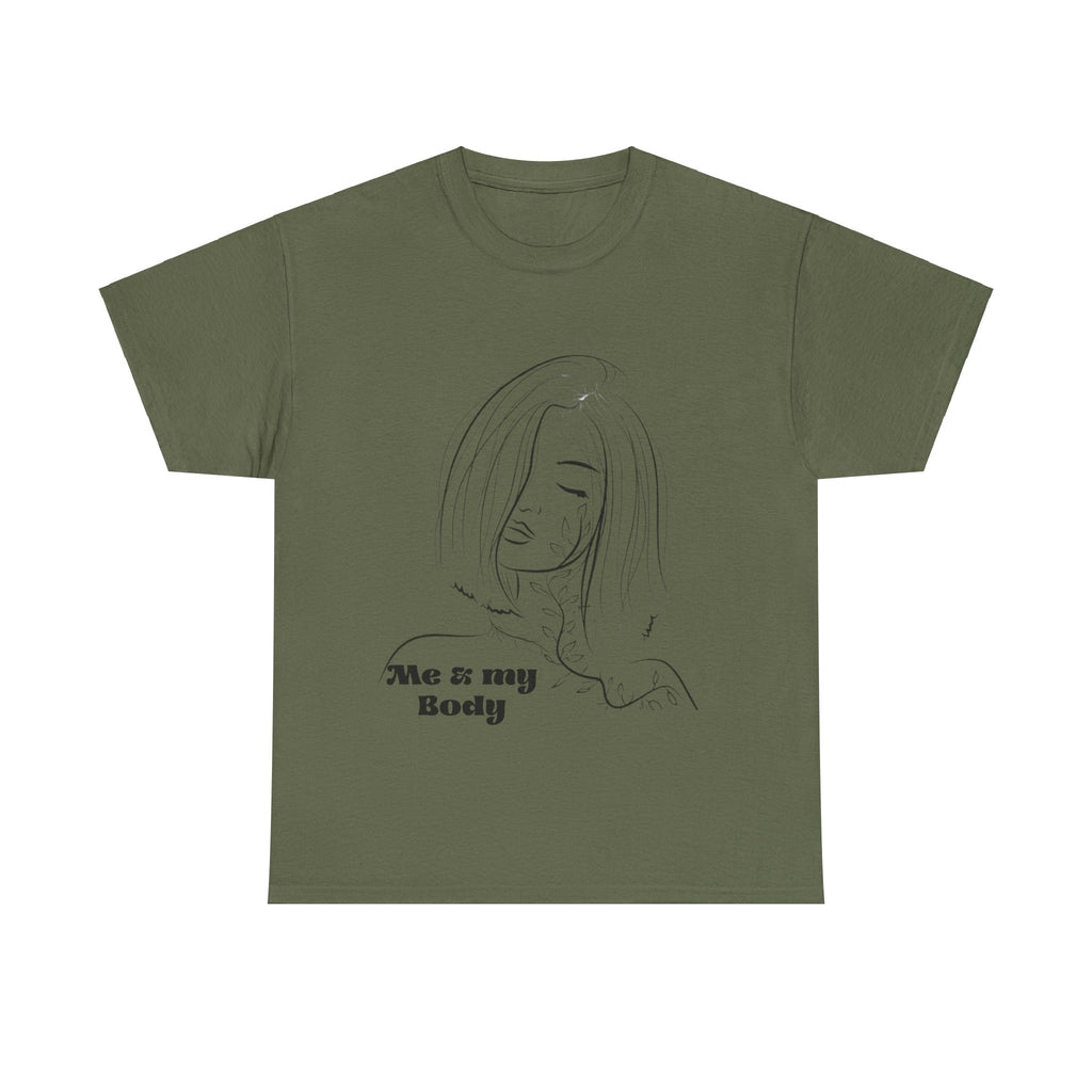 Unisex Faded Cotton Me my Body  Tee