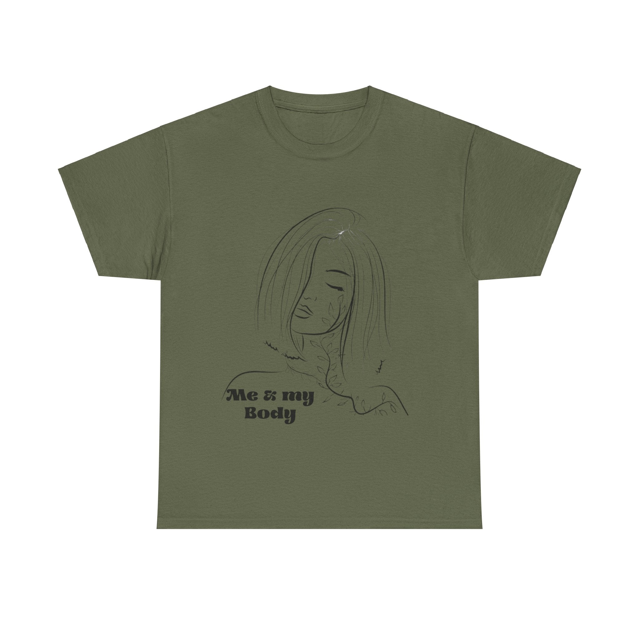 Unisex Faded Cotton Me my Body  Tee