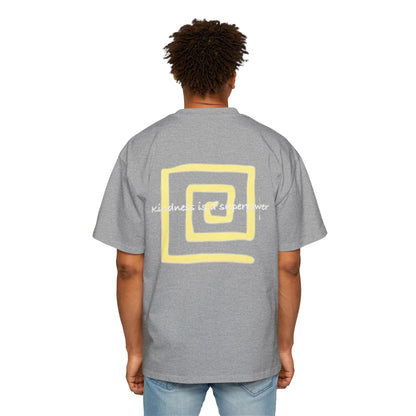 Oversized Tee - Kindness is a Super Power Graphic Design Shirt for Men Printify