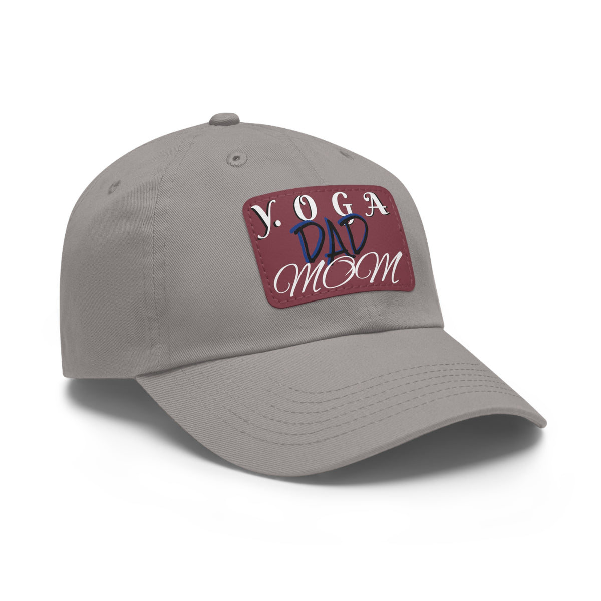Yoga Dad Hat with Leather Patch - Casual Style for Active Parents