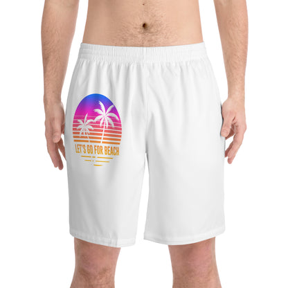 Men's Elastic Beach Shorts (AOP)