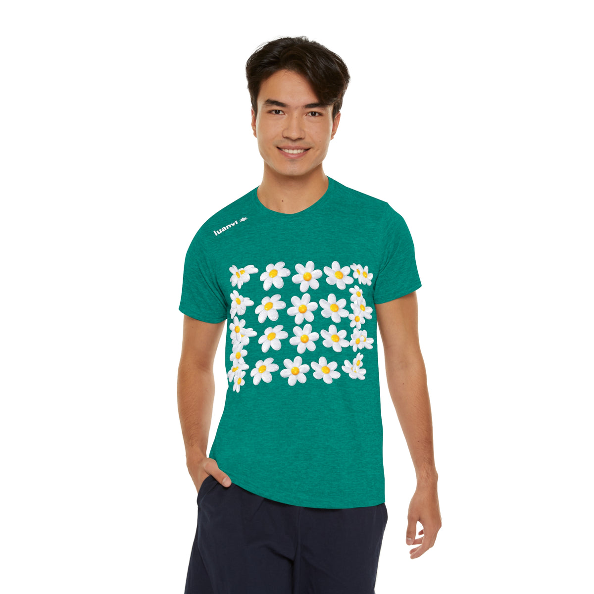 Men's Sports GLITTER ROSE T-shirt