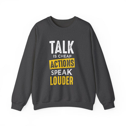 Parler, c’est des actions bon marché, parler plus fort, sweat-shirt unisexe 