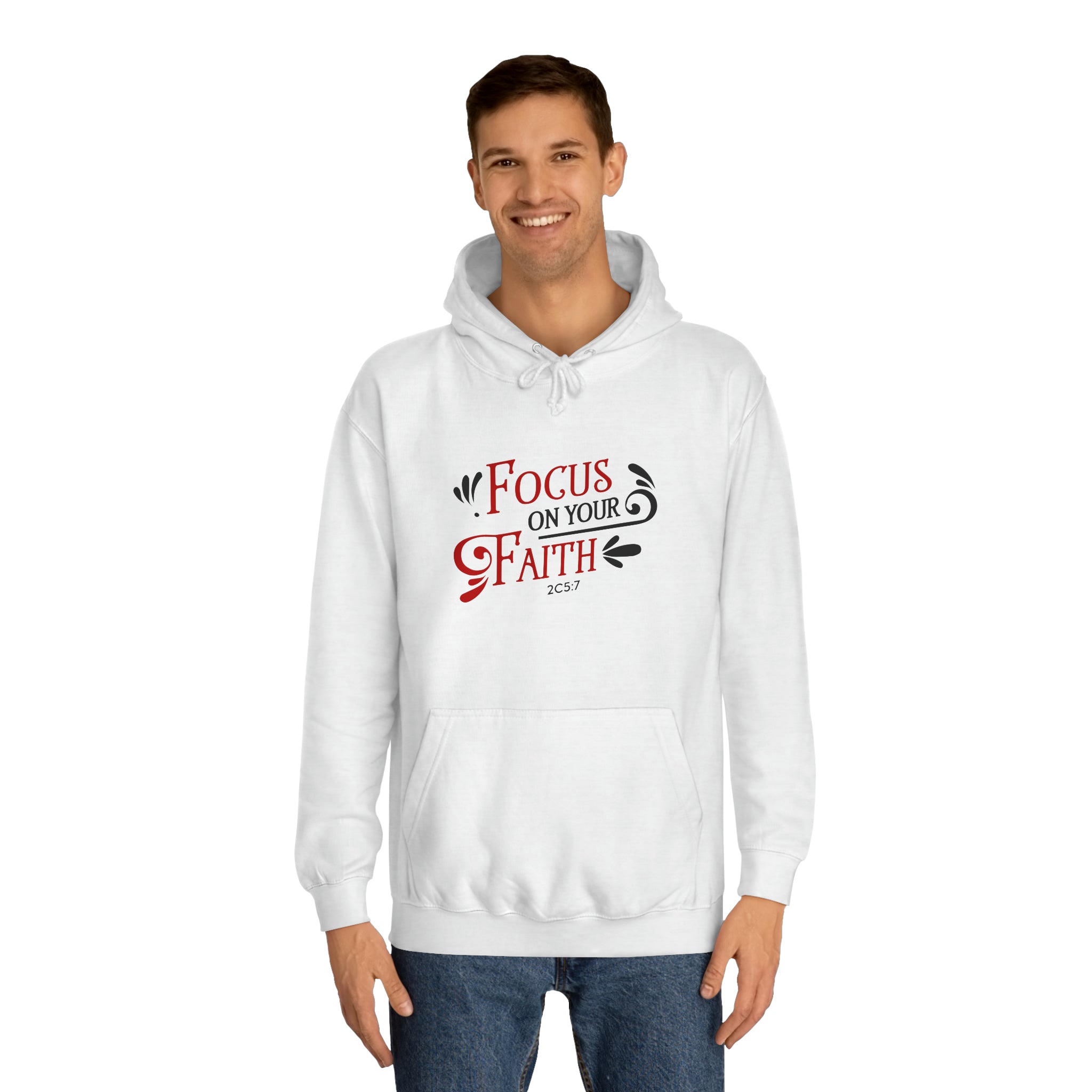 Concentrez-vous sur votre sweat à capuche unisexe foi 