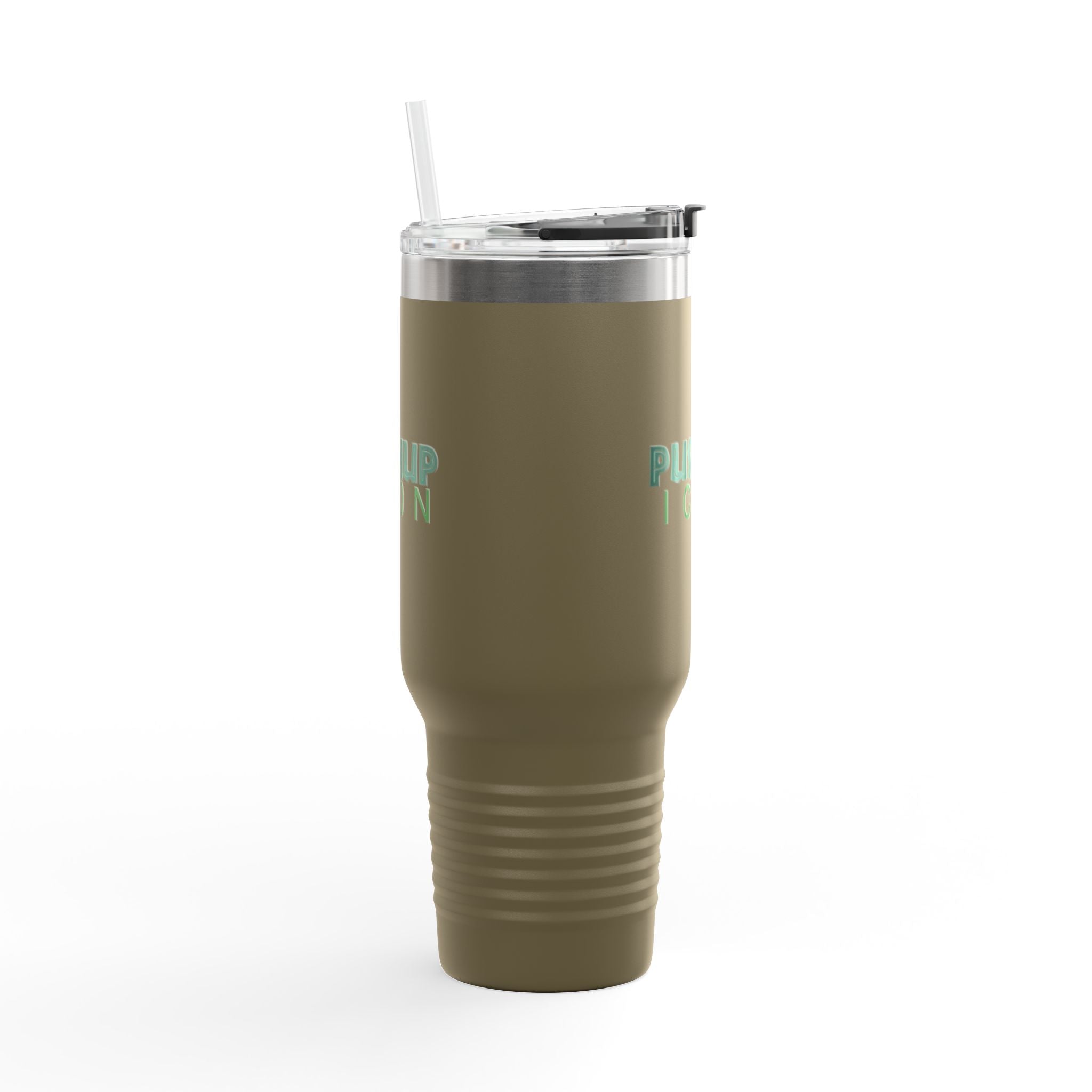 Inspirational Insulated Travel Mug - 40oz with Pushup Icon Design