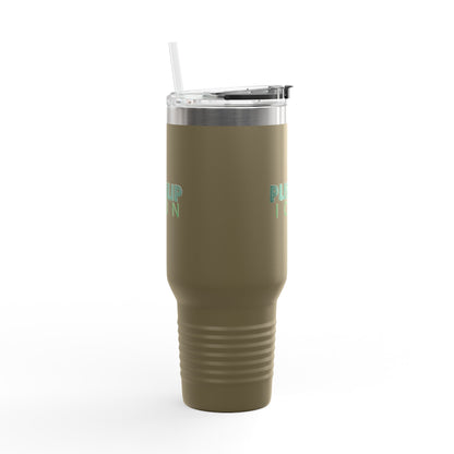 Inspirational Insulated Travel Mug - 40oz with Pushup Icon Design