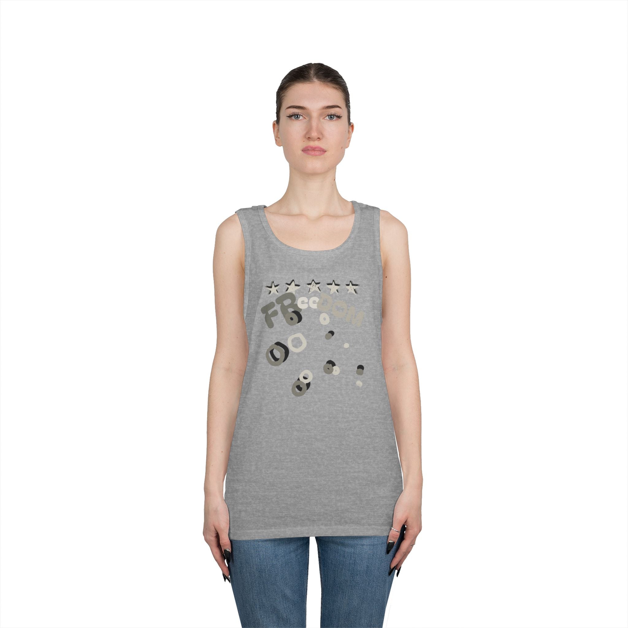 Heavy Cotton Tank Top-Freedom