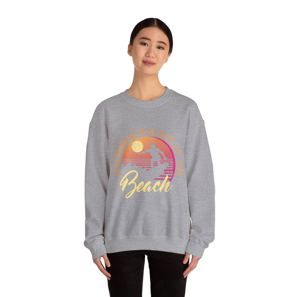 Le bonheur est une journée à la plage Sweat-shirt unisexe 