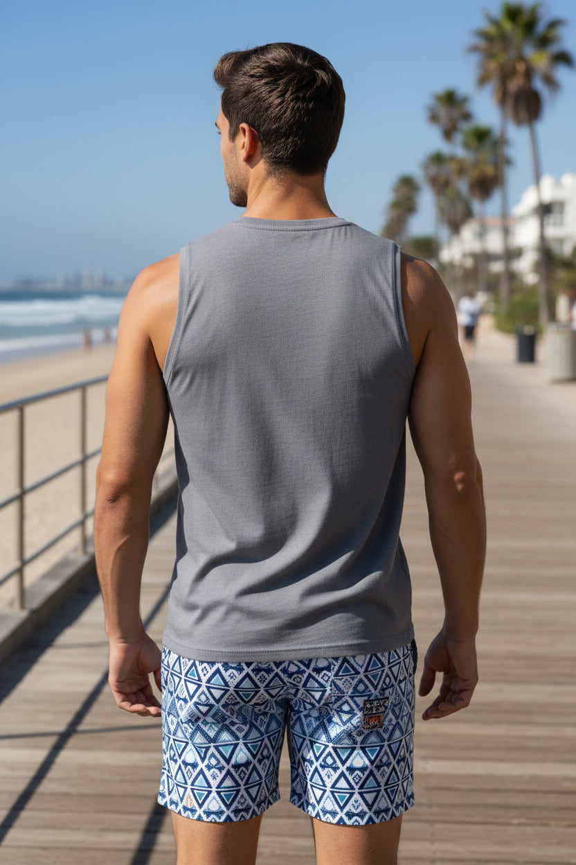 Make Your Day Garment-Dyed Tank – Positive Typography Muscle Tee