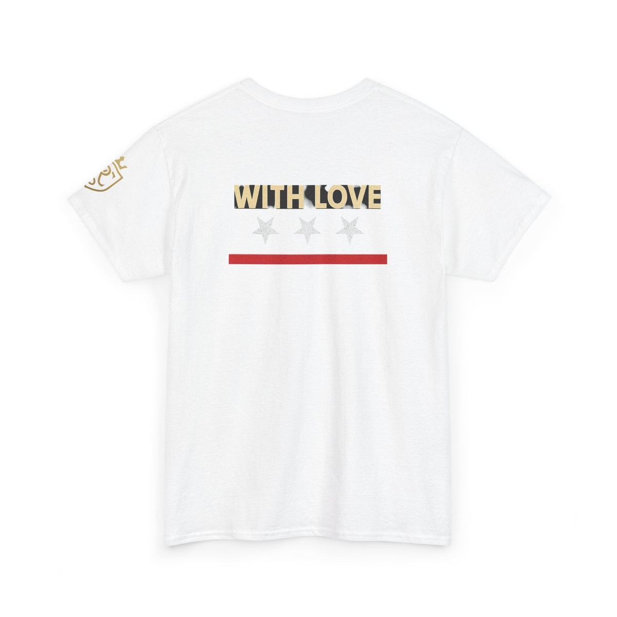 Stylish Unisex Heavy Cotton Tee - 'With Love' Statement Shirt, Casual Wear, Gift for Her, Gift for Him, Everyday Comfort Printify