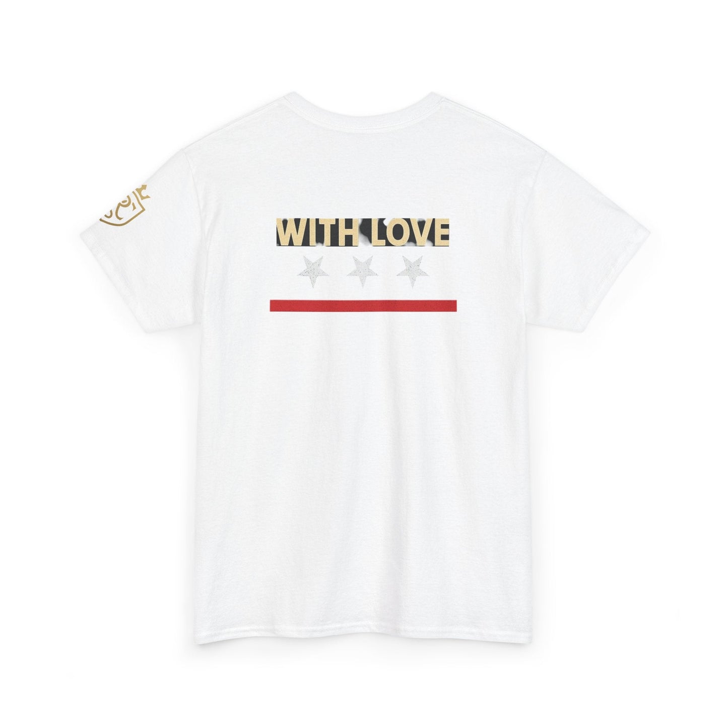 Stylish Unisex Heavy Cotton Tee - 'With Love' Statement Shirt, Casual Wear, Gift for Her, Gift for Him, Everyday Comfort Printify