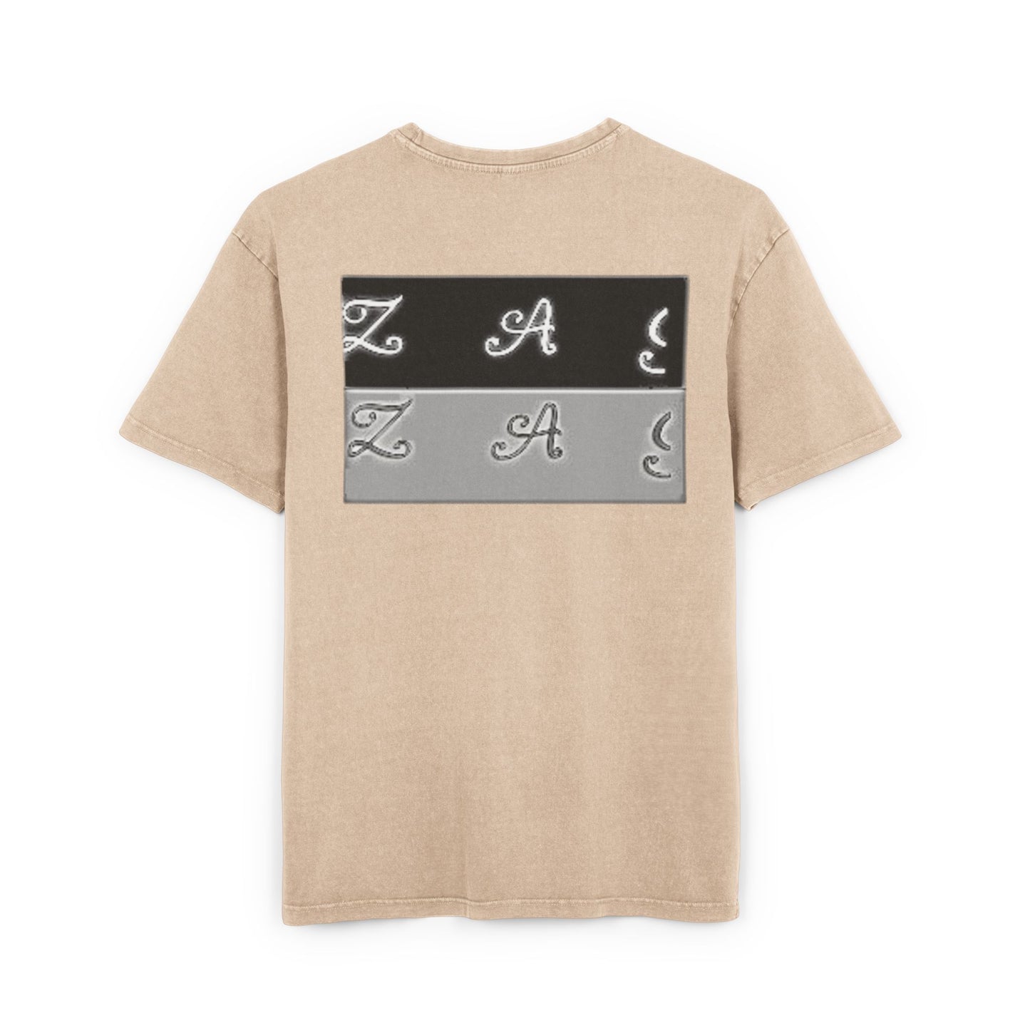 Oversize Tee - Zagzag Acid Washed Design