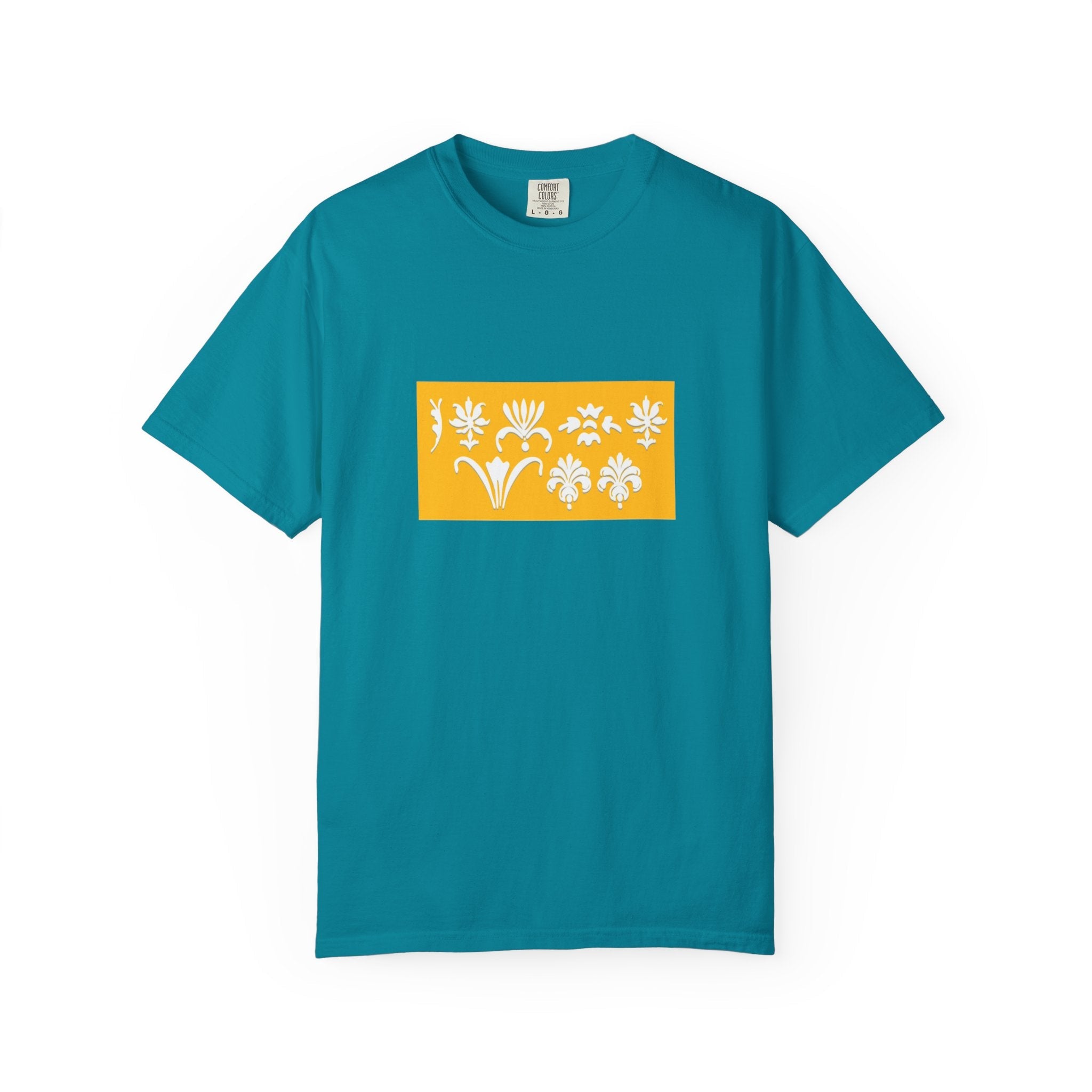 Vibrant Floral Print T-Shirt,Everyday Style Printify