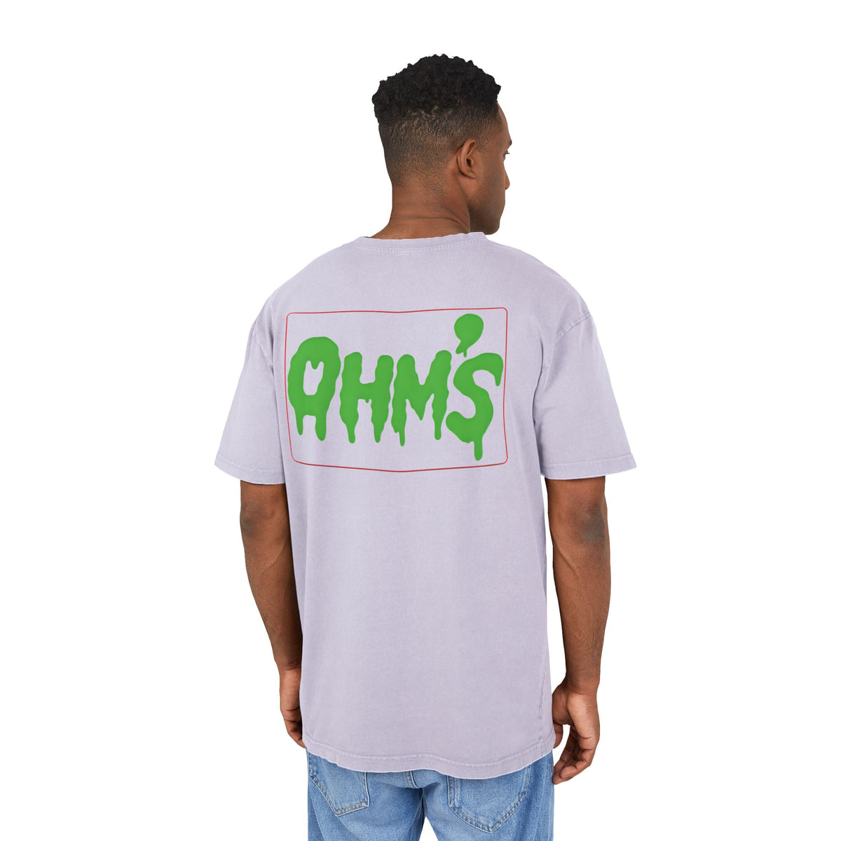 T-Shirt Olm’s Mann Acid Washed Heavy Oversize Tee for Men