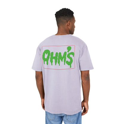 T-Shirt Olm’s Mann Acid Washed Heavy Oversize Tee for Men