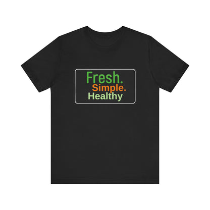 Unisex Fresh Simple Short Sleeve Tee
