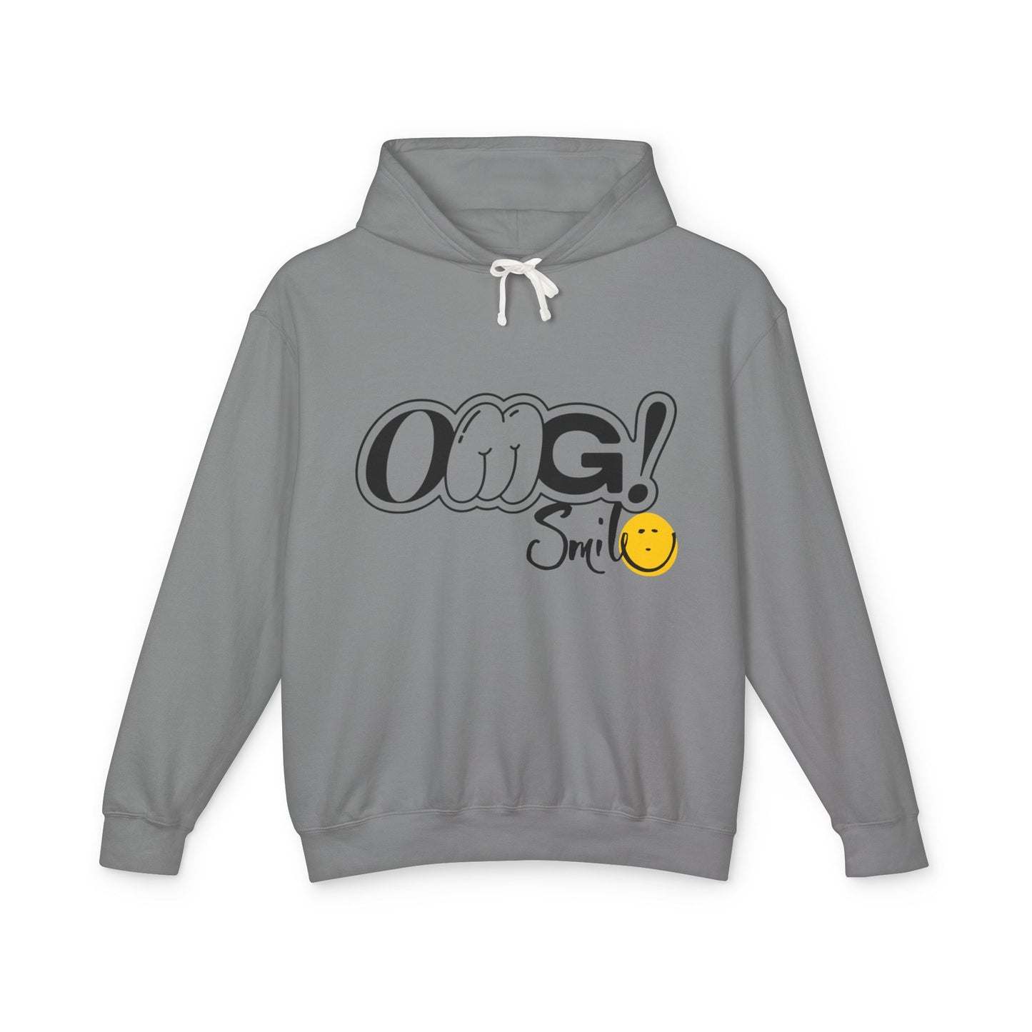 OMG!Smile Lightweight Hooded Sweatshirt