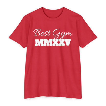 Best Gym Unisex CVC Jersey T-Shirt - Comfortable Fitness Apparel