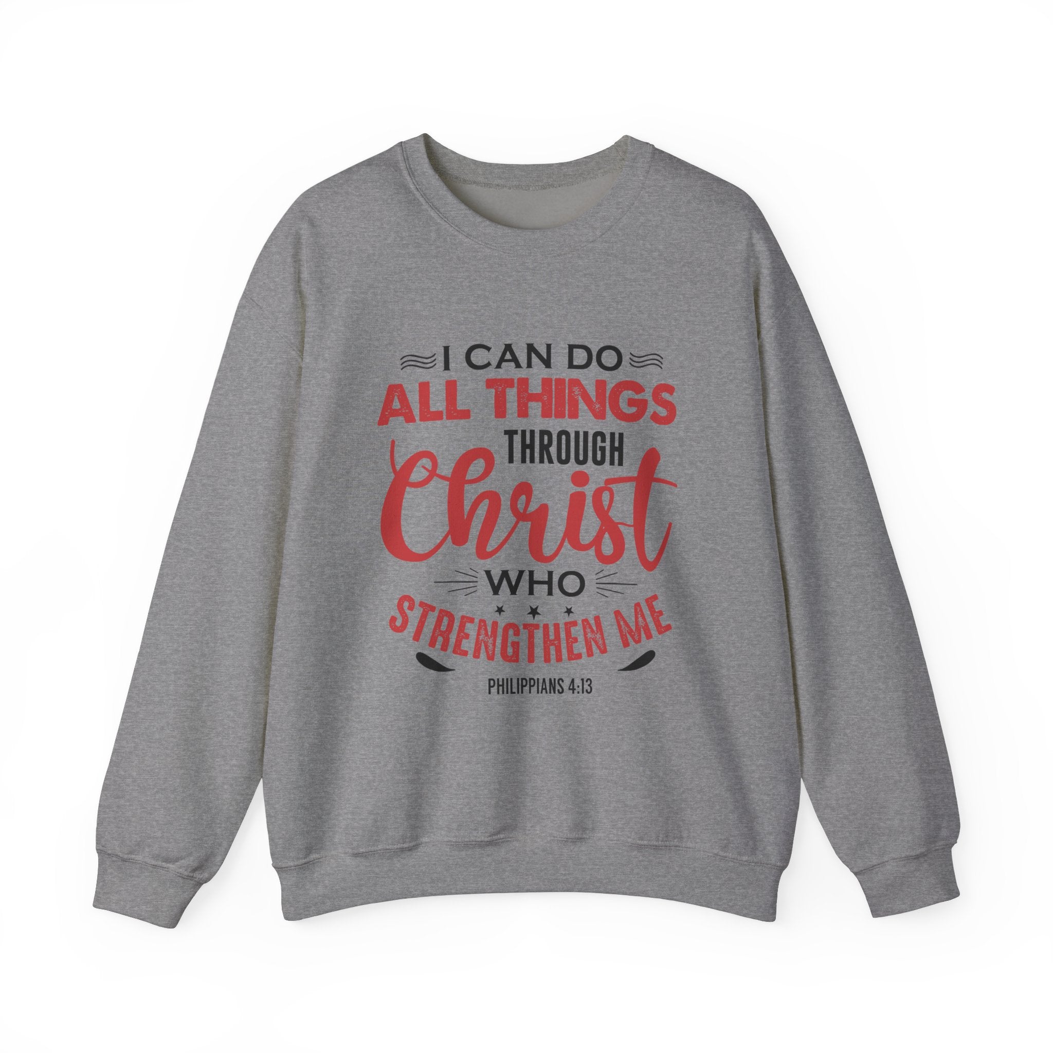 Je peux tout faire à travers le Christ Sweat-shirt unisexe 