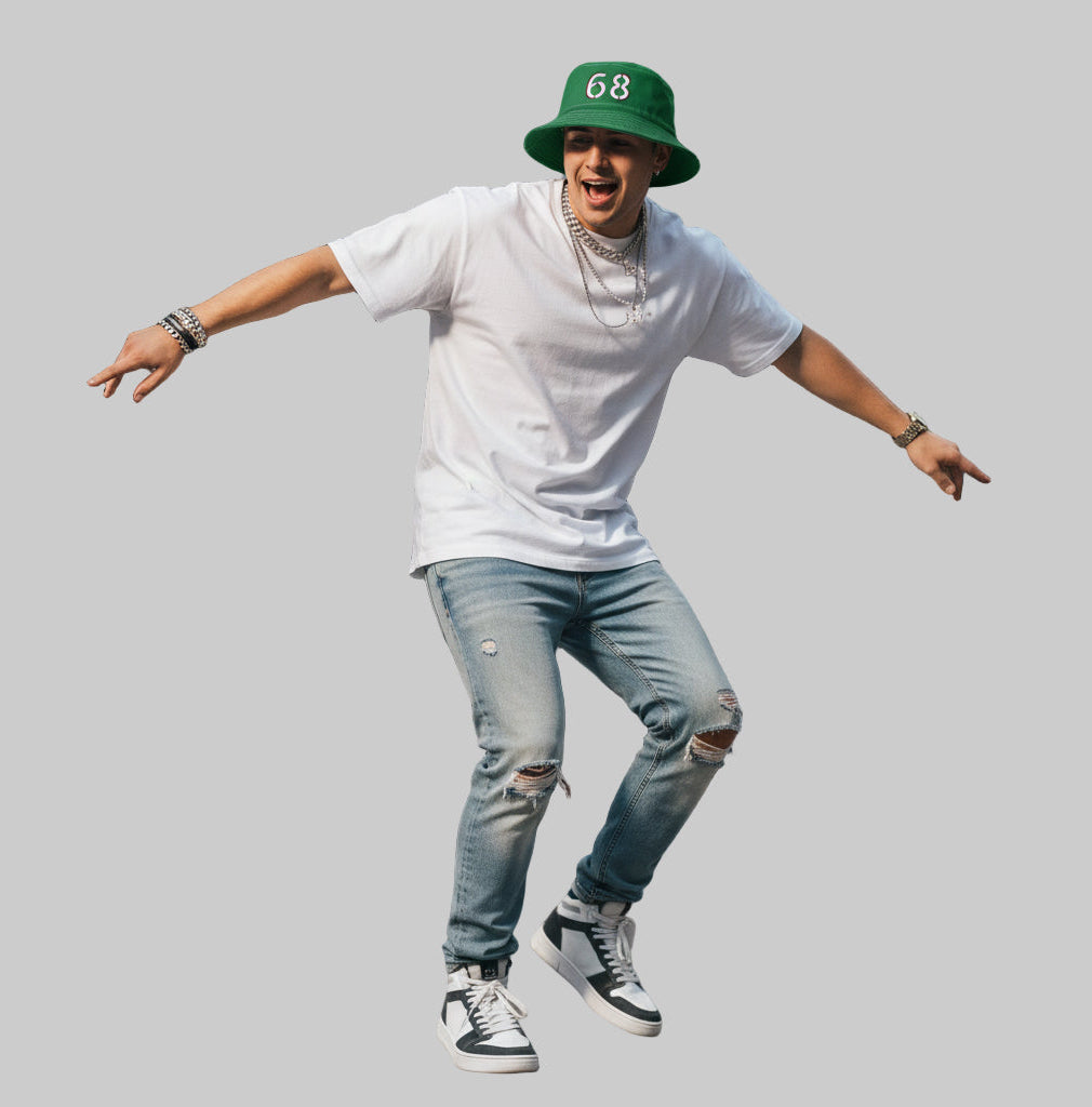 Stylish Bucket Hat with Bold 68 Design - Perfect for Summer Fun