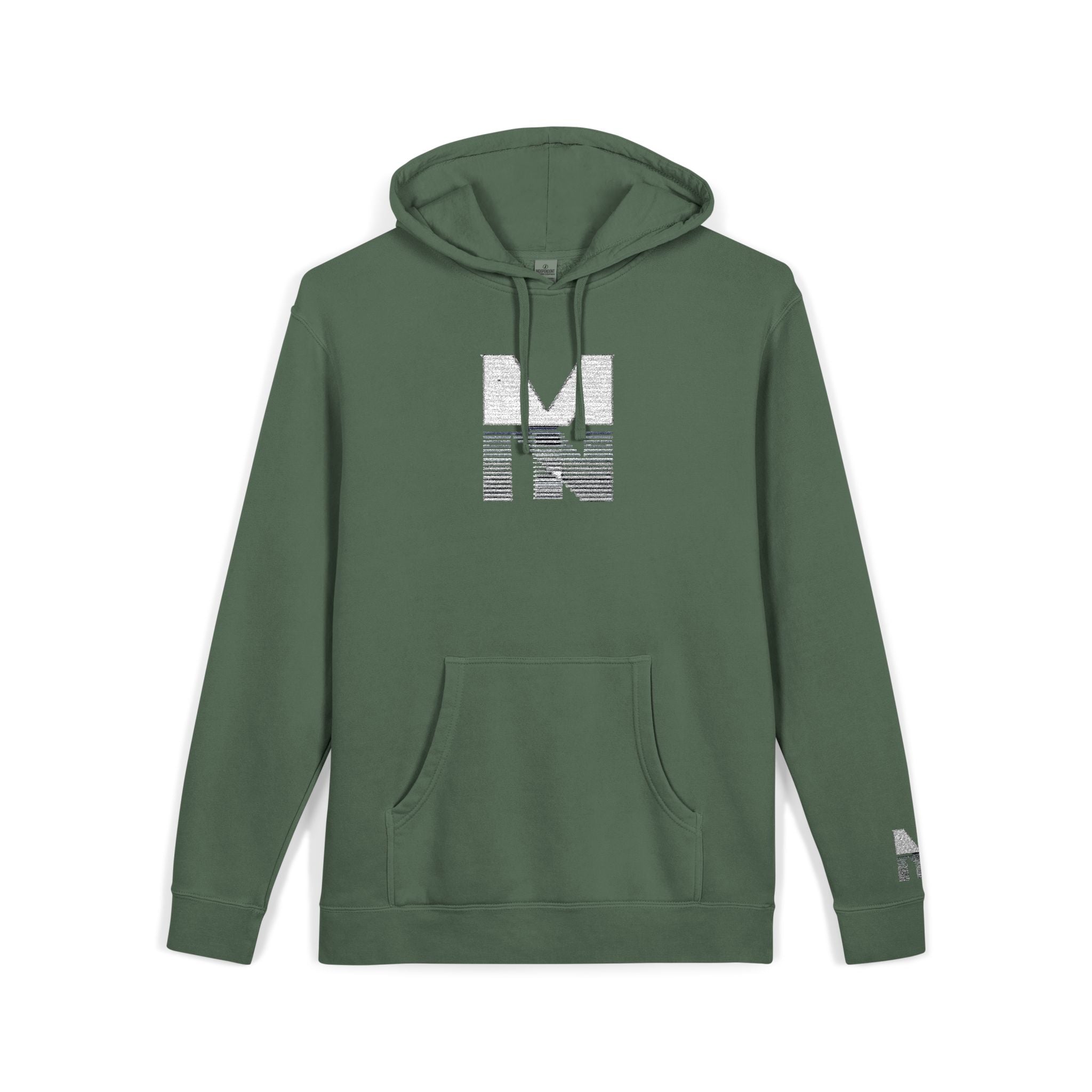 Pigment-Dyed Hoodie with Embroidery Unisex Printify