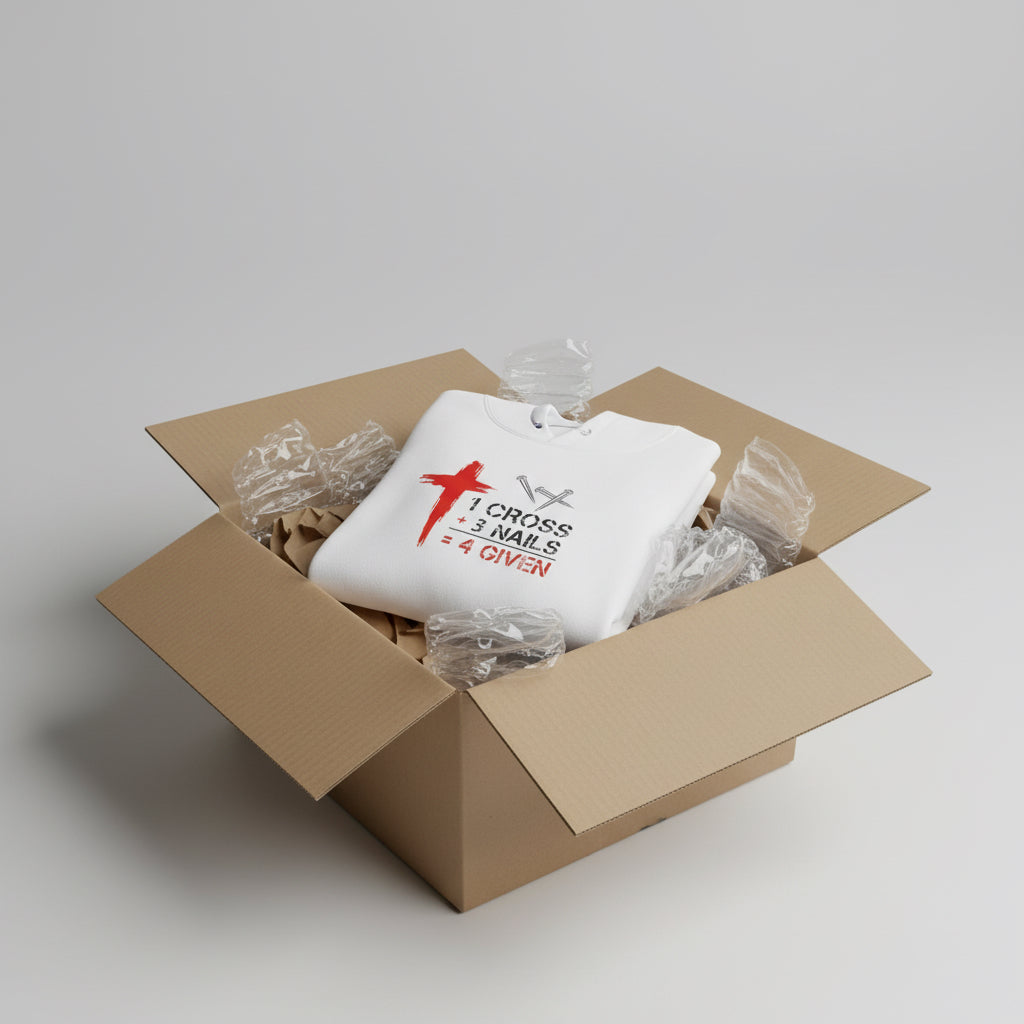 1Cross 3Nails 4Given Unisex Hoodie Printify