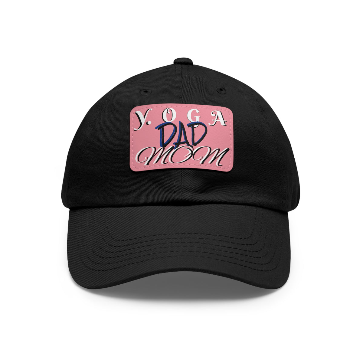 Yoga Dad Hat with Leather Patch
