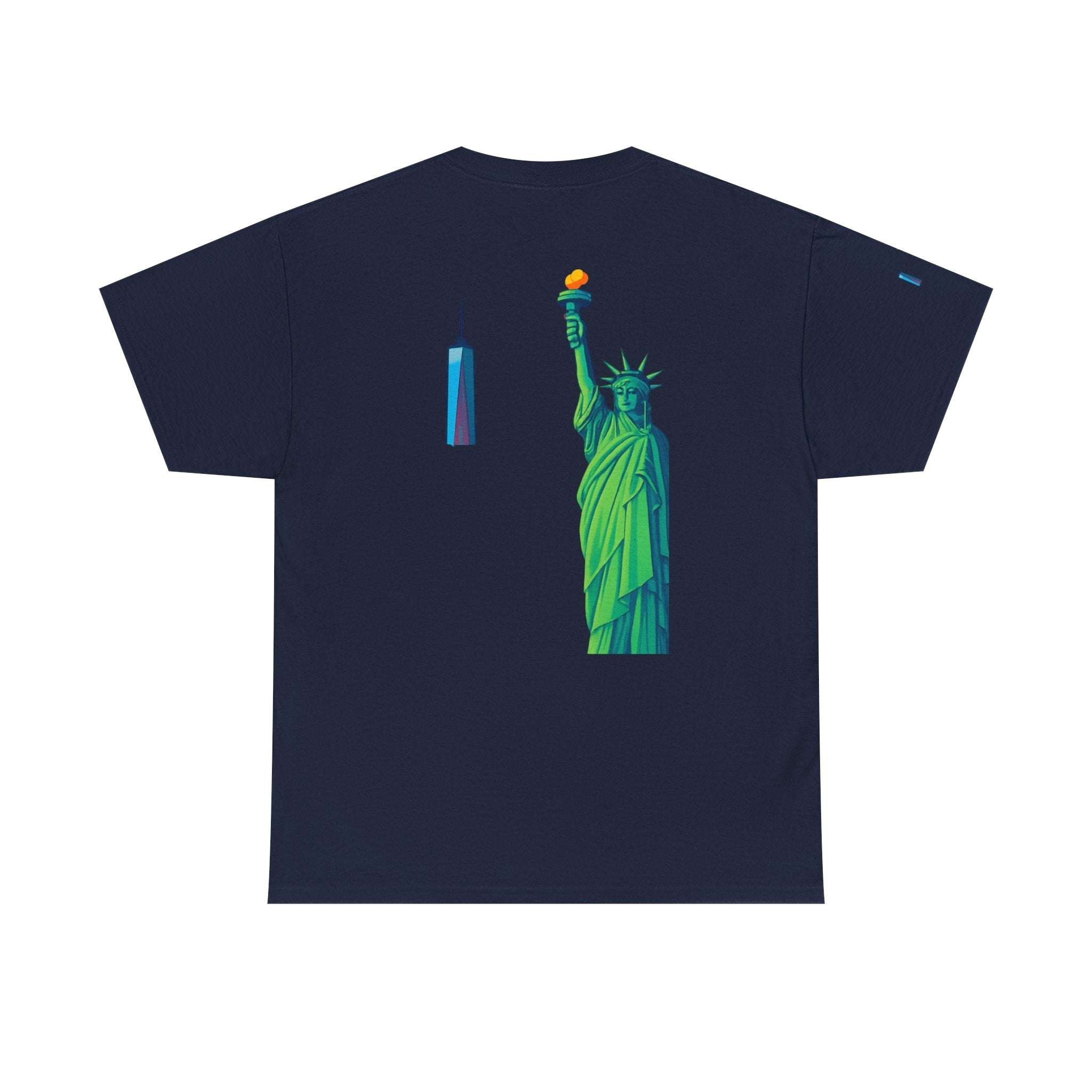 Statue of Liberty Tee, Unisex Heavy Cotton Tee, Graphic T-Shirt, Vintage Style Shirt, Gift for Freedom Lovers, New York Pride Printify