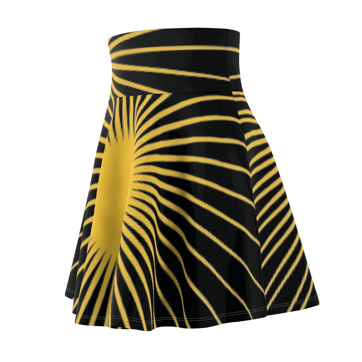 Rcnsons Women's 'Sun Wave' Skater Skirt (AOP)