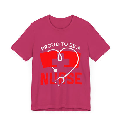 Fier d’être un tee-shirt unisexe infirmière 