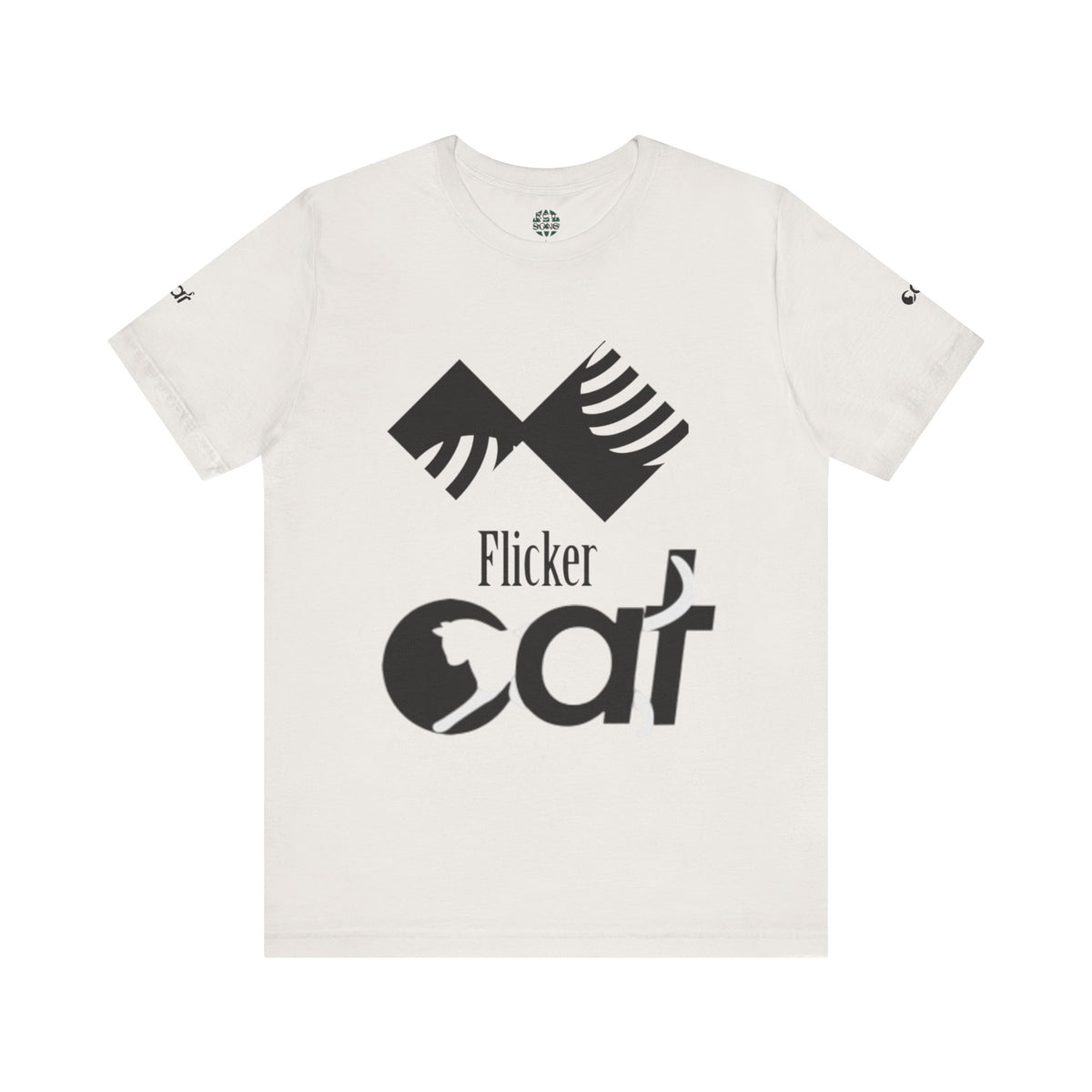 Flicker Cat Graphic Tee - Unisex Jersey Short Sleeve T-Shirt for Cat Lovers