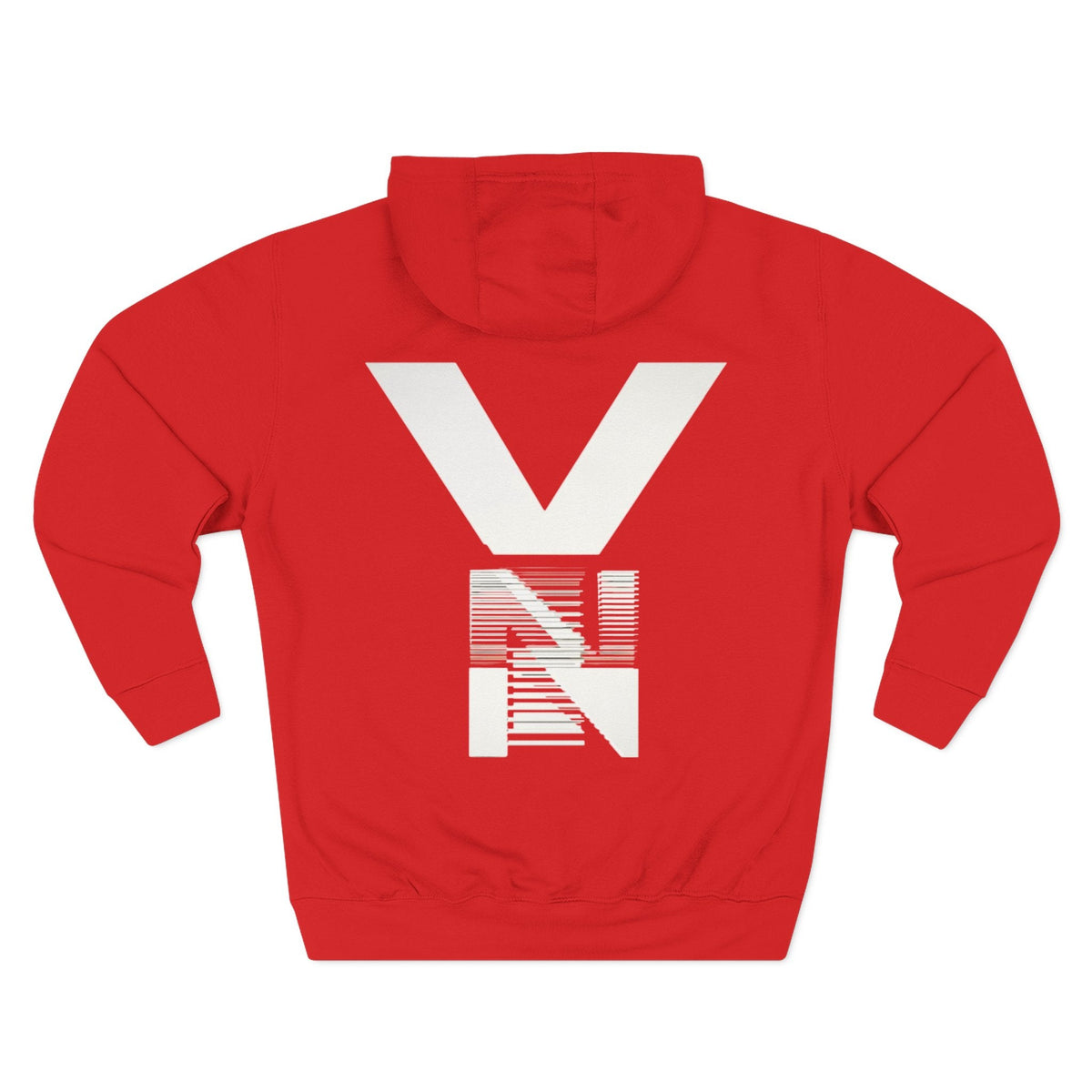 Stylish Three-Panel Fleece Hoodie Printify