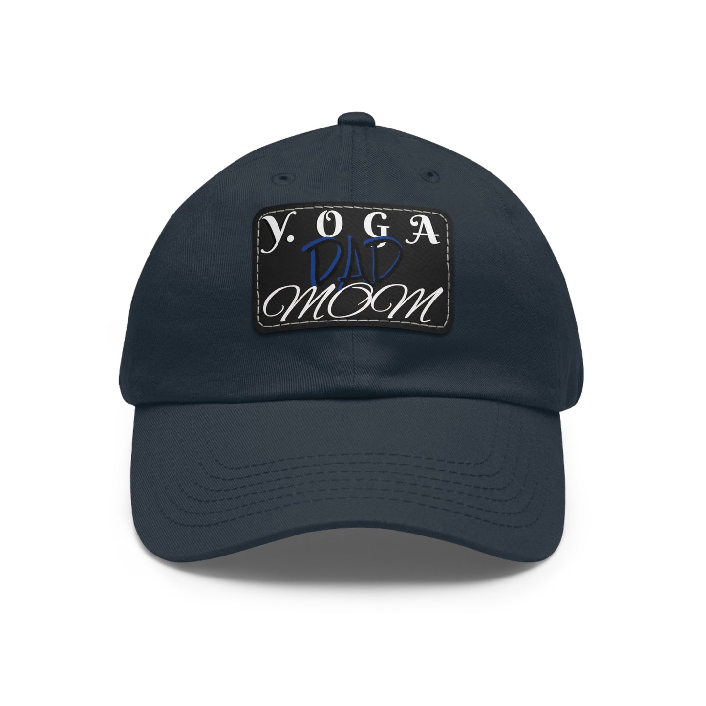 Yoga Dad Hat with Leather Patch - Casual Style for Active Parents
