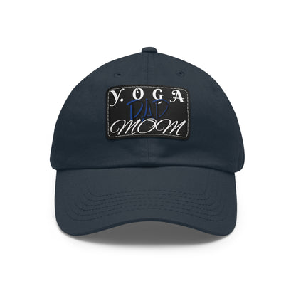 Yoga Dad Hat with Leather Patch - Casual Style for Active Parents