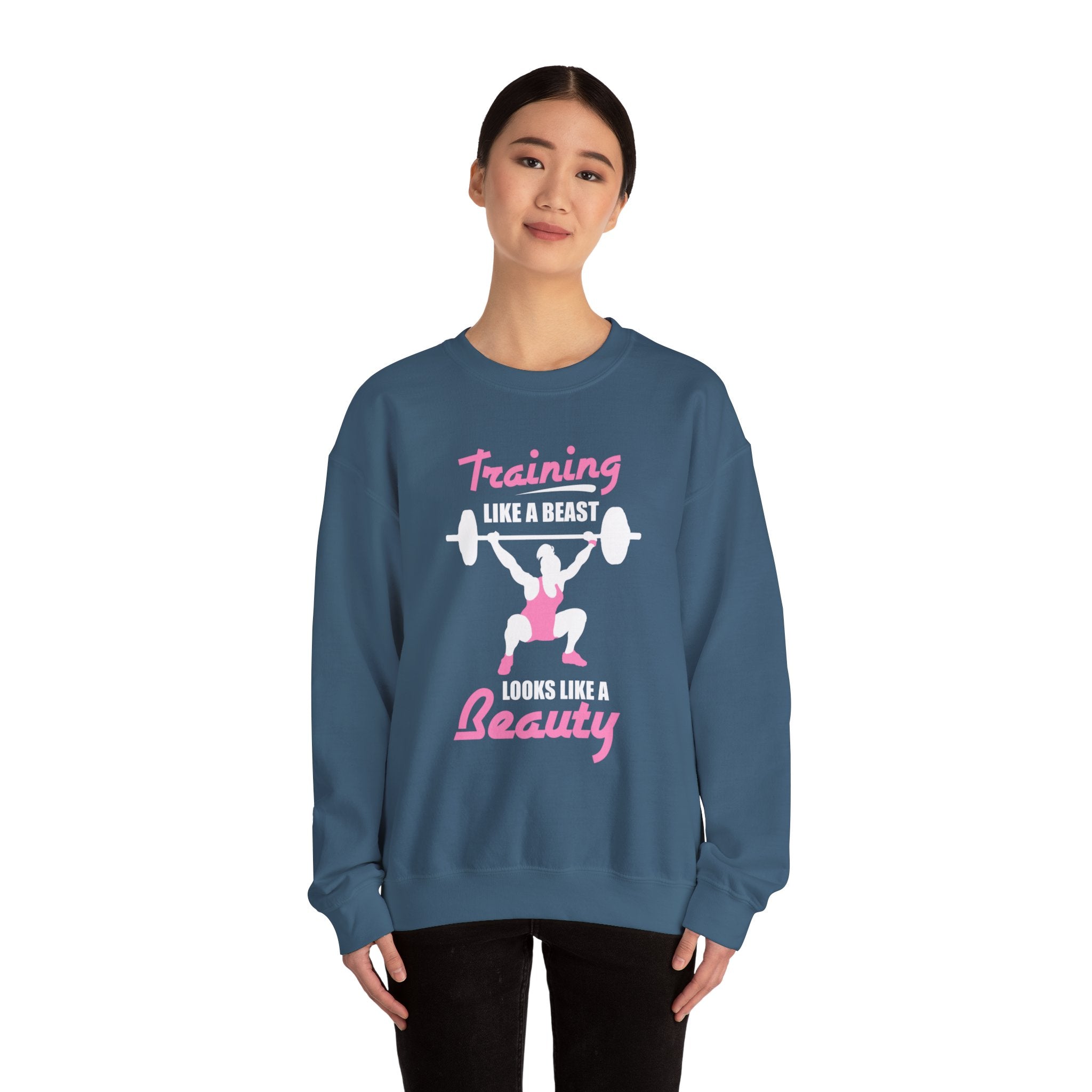 S’entraîner comme un sweat-shirt unisexe bête 