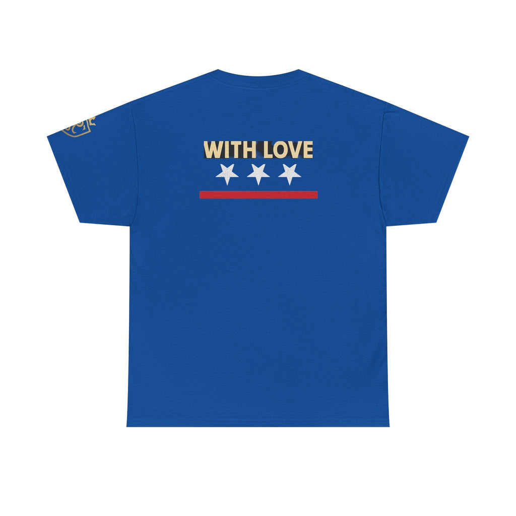 Stylish Unisex Heavy Cotton Tee - 'With Love' Statement Shirt, Casual Wear, Gift for Her, Gift for Him, Everyday Comfort Printify