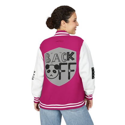 Unisex Heavyweight Letterman Jacket - Fun Panda Graphic Design