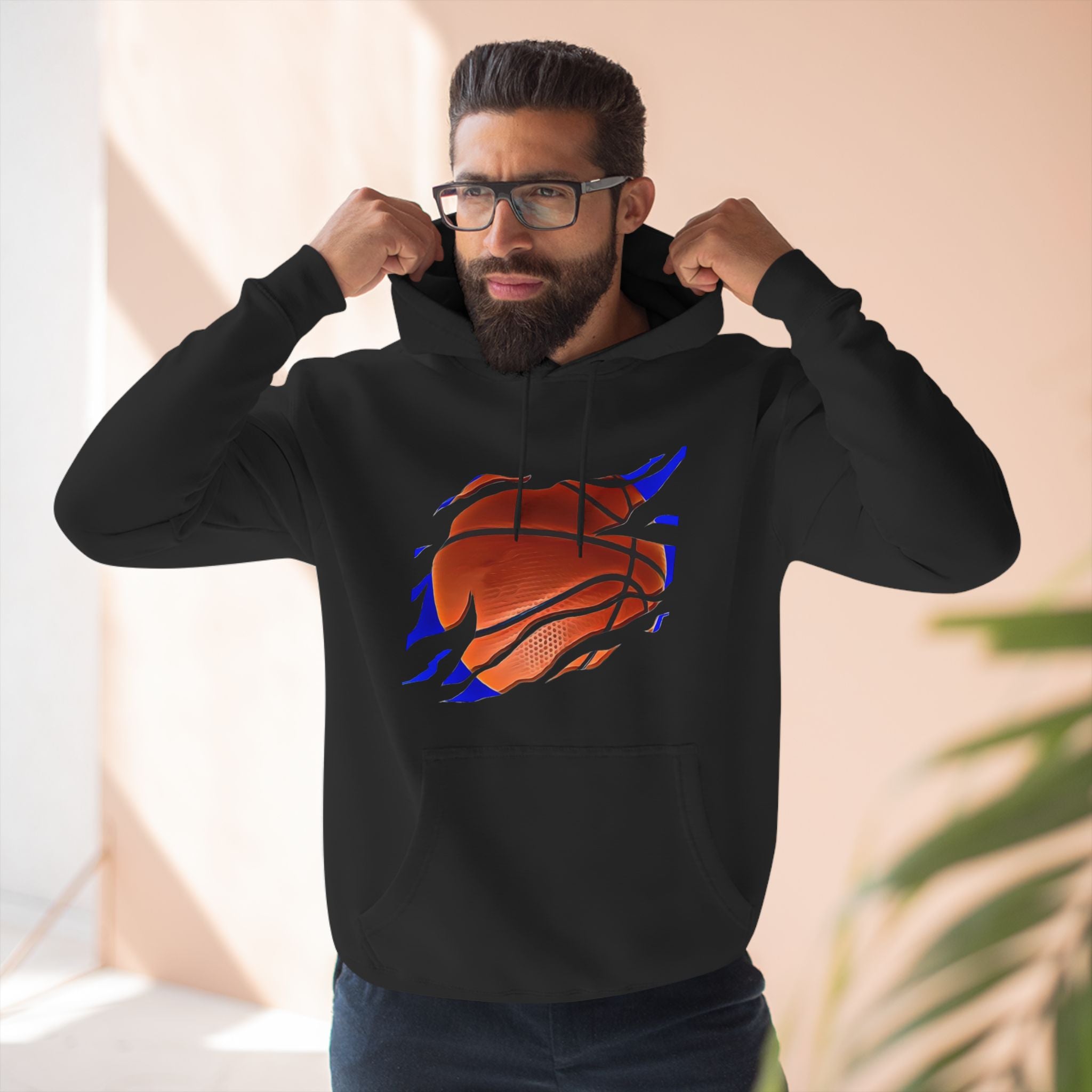 RCNSONS Unisex Three-Panel Fleece ‚Baseball‘ Hoodie