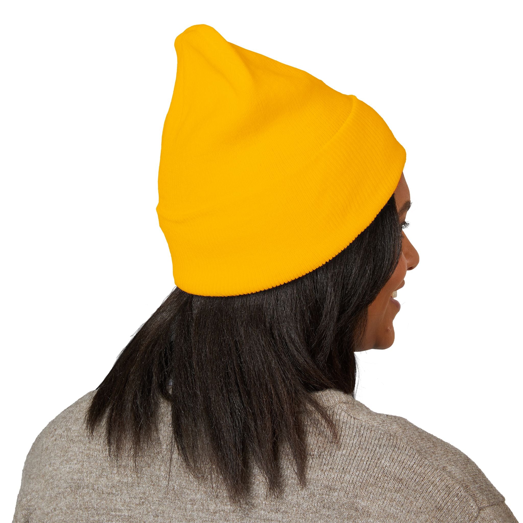 Beanie Hat Cat Design Embroidery