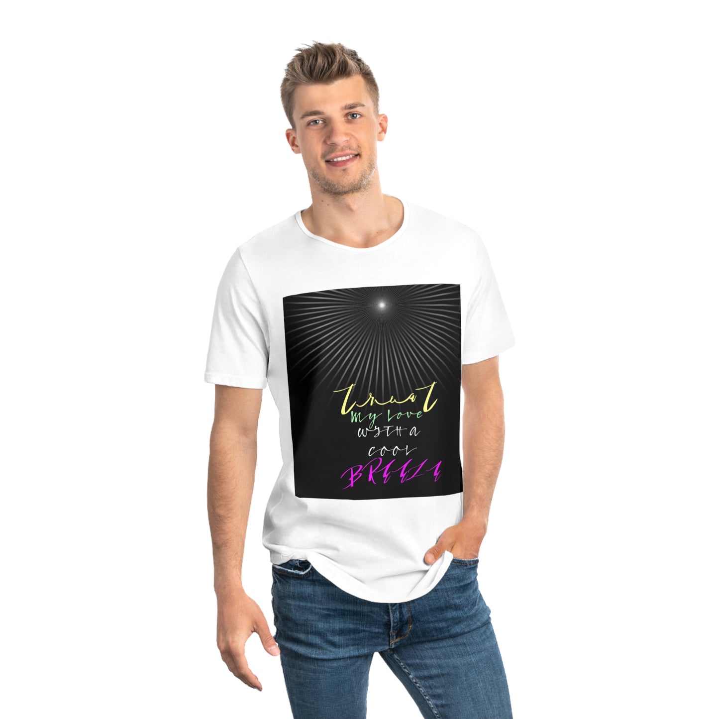 Men's Jersey Curved Hem Tee