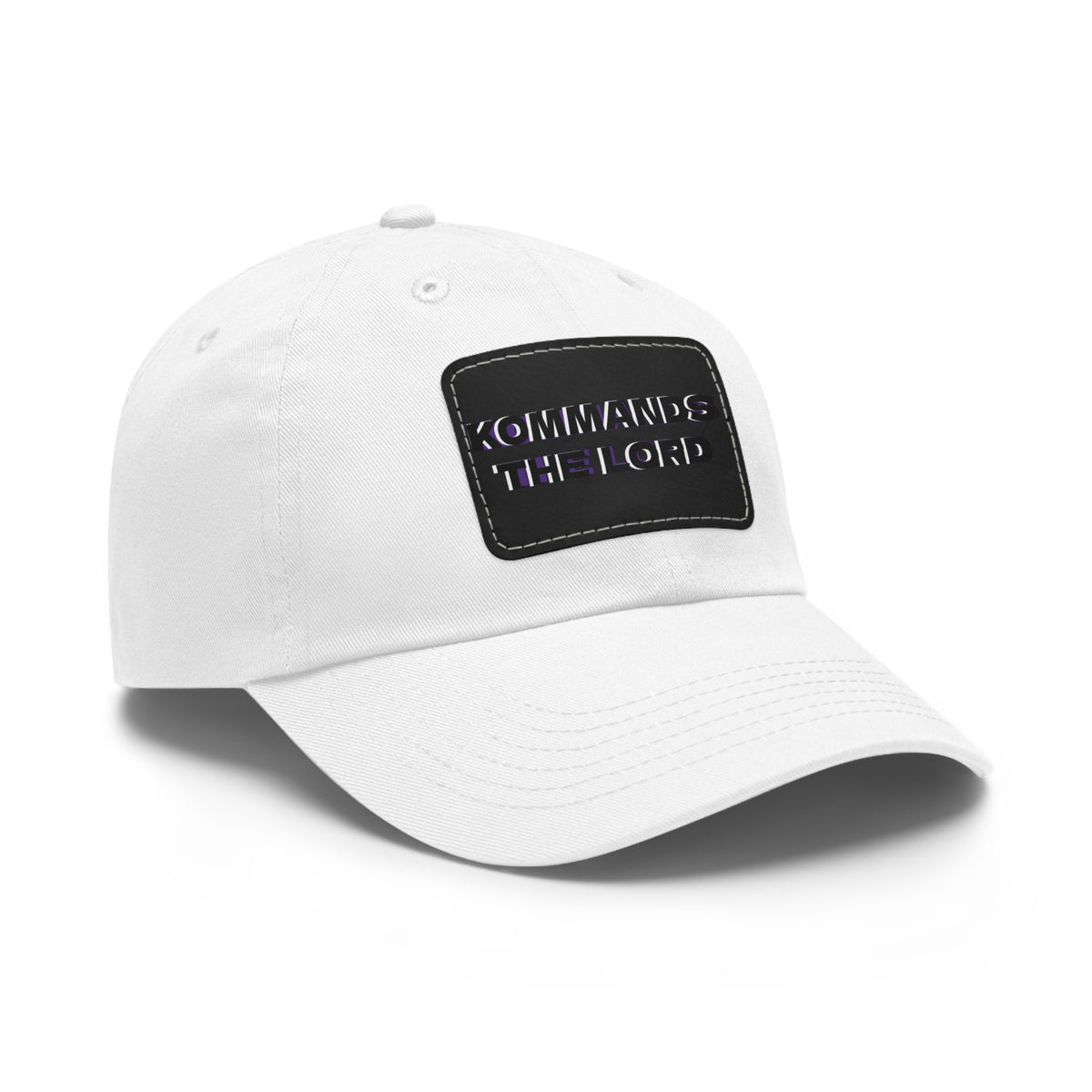 Dad Hat - Kommands The Lord Leather Patch Cap