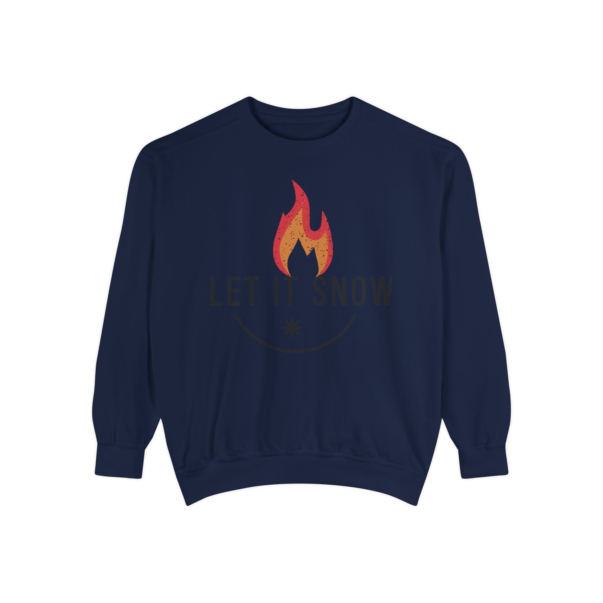 Let It Snow Unisex Garment-Dyed Sweatshirt