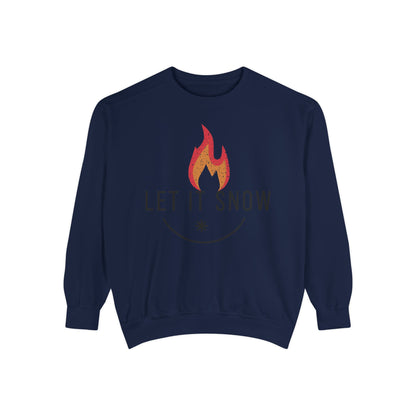 Let It Snow Unisex Garment-Dyed Sweatshirt